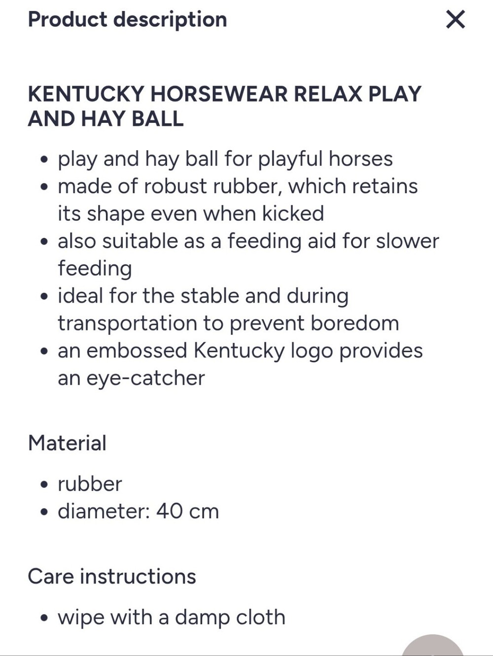 Kentucky Relax Horse Play And Hay Ball - Picture 7 of 8